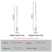 Cuchara De Café De Titanio Boundless Voyage Con Mango Largo Mini Espátulas Para Té Y Espresso Higiénico Y Duradero - details 0