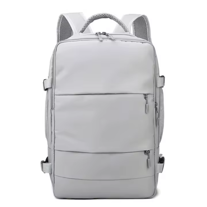 Mochila de viaje de gran capacidad para mujer, bolso de día informal, impermeable, antirrobo, con correa de equipaje y puerto de - 1