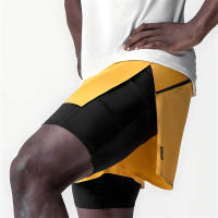 Shorts De Fitness Deportivos Para Hombres Secado Rápido Doble Capa Pantalones De Baloncesto Casual Moda Verano Running Outdoor - details 16