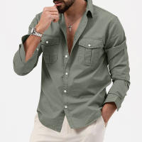 Camisa De Manga Larga Para Hombre Retro Tiki Color Sólido Fitness Harajuku Calle Alta Calidad Moda Running Fitness Otoño - details 14