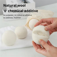 6PCS Pelotas De Lana Para Secadora Reutilizables Softener De Tela Natural Reemplaza Las Hojas De Secadora Para Máquina De Lavar Ropa - details 1
