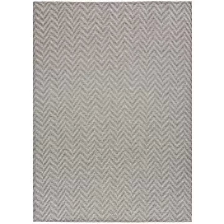 Alfombra interior Lavable diseño chevron en Gris - ESPIGA LISO | 60x120, 80x150, 120x170, 140x200, 160x230 cm - 1