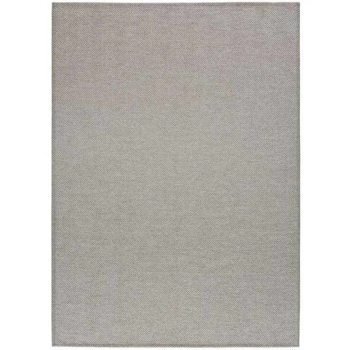 Alfombra interior Lavable diseño chevron en Gris - ESPIGA LISO | 60x120, 80x150, 120x170, 140x200, 160x230 cm - 1
