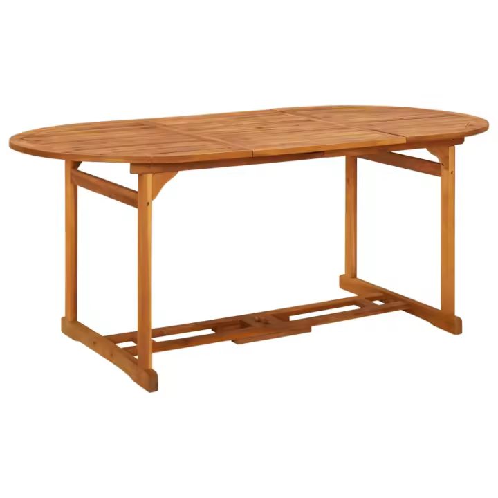 Mesa de Jardín 180x90x75 cm Madera Maciza de Acacia - 1