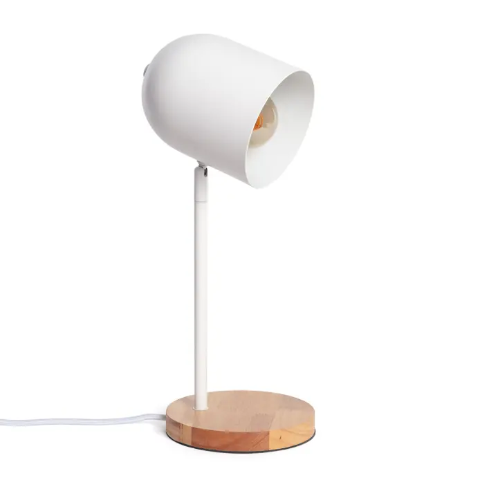Ledkia Lámpara de Mesa Metal Kidonge Blanco - 1