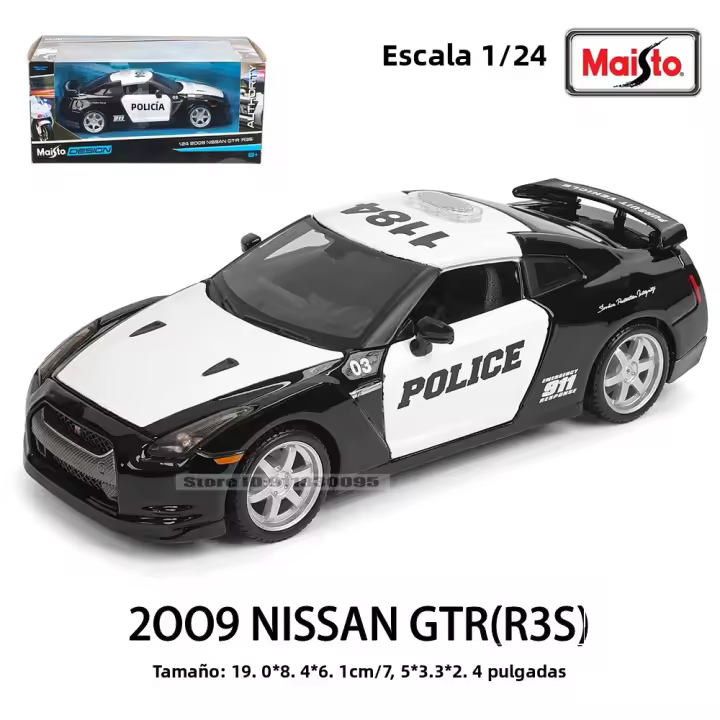 Maisto 1:24 Nissan Skyline 2000 GT-R 1973 Modelo De Coche De Aleación Decoración Artesanal Colección Juguete Regalo De Metal Sin Batería Para Adultos Y Niños - 1