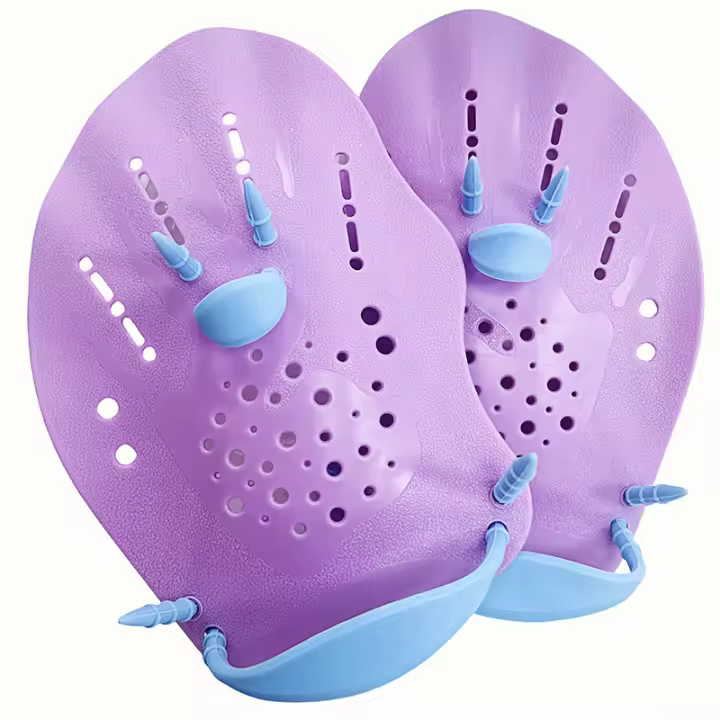 Paletas de Natation para adultos y niños para servir a Nadar y aprever Los Brazos para mejor la velletdad de Natation Nuevas Paletas de color Macaron - 1