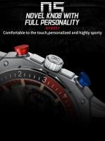 Reloj Deportivo NAVIFORCE Para Hombres Lujoso De Cuero Resistente Al Agua Con Luz Y Cuarzo Múltiples Funciones Estilo Cuadrado - details 9