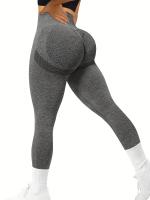 Leggings De Yoga Para Mujer Con Levantamiento De Glúteos Sin Costuras Cintura Alta Compresión Talla Ancha Pantalones De Actividad - details 15