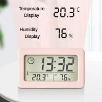 Reloj De Mesa Multifuncional Con Monitor De Temperatura Humedad Y Alarma LCD Digital Para El Hogar Medidor De Humedad Y Temperatura - details 0
