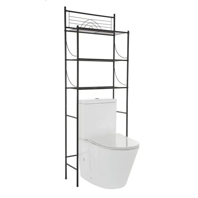 ARTEHOME Estante de baño Dinamic negro ,Organizador de Baño - 1