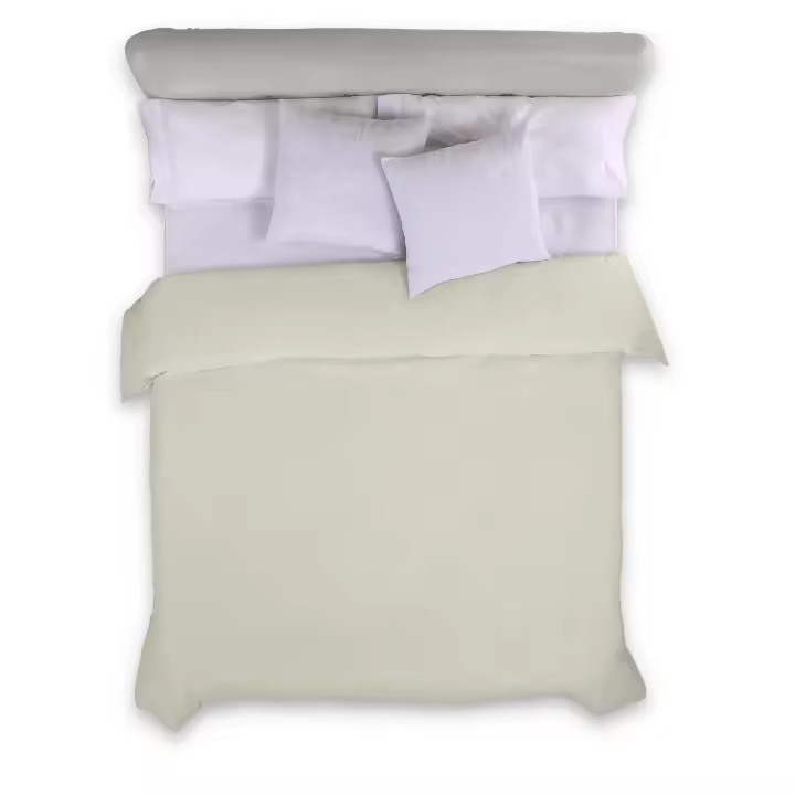 FUNDA NORDICA color crema - Cama de 90 (1 pieza) - 100% algodón - 144 hilos. Gramage: 115 - Fijalo - 1