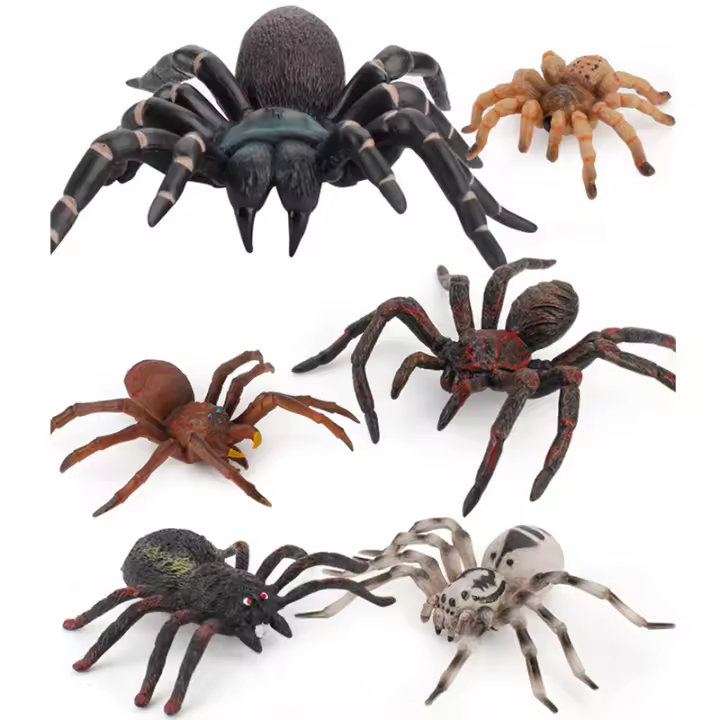 Figura De Acción Simulación De Araña Tarántula Negra Para Juegos De Halloween Juguetes Educativos Divertidos Y Terroríficos Para Adultos Y Niños - 1