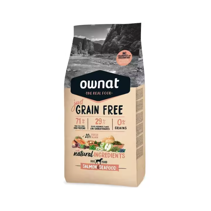 Ownat Just Grain Free Salmon&Seafood Pienso para Perros - 1