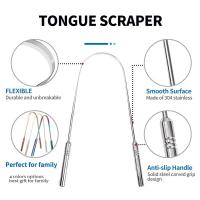 Limpieza Oral Herramienta De Limpieza De Lengua En Forma De U Aço Inoxidável Elimina Aliento Malo Limpia La Lengua Venta Individual - details 7