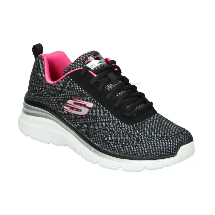 Deportivos Skechers  Fashion Fit Bold Boundaries Para Mujer En Color Negro Rosa Fucsia - 1