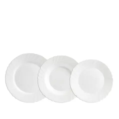 MAXHOME-Set de Vajilla Bormioli Arcoglass (20 cm),24CM,26CM 18pieza - 1