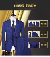 Traje 3 Piezas Para Hombre Elegante Y Moderno Conjunto De Negocios Con Chaqueta Chaleco Y Pantalones Estilo Casual Formal - details 1