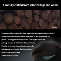 Kalimba Cromática De 34 Teclas Instrumento Musical De Madera Sólida Para Principiantes Y Adultos Con Accesorios Regalo - details 1