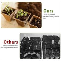 Macetas de turba ecológicas para vivero, bandeja de inicio de semillas para plantas, verduras o hierbas, paquete de 10/20 - details 4