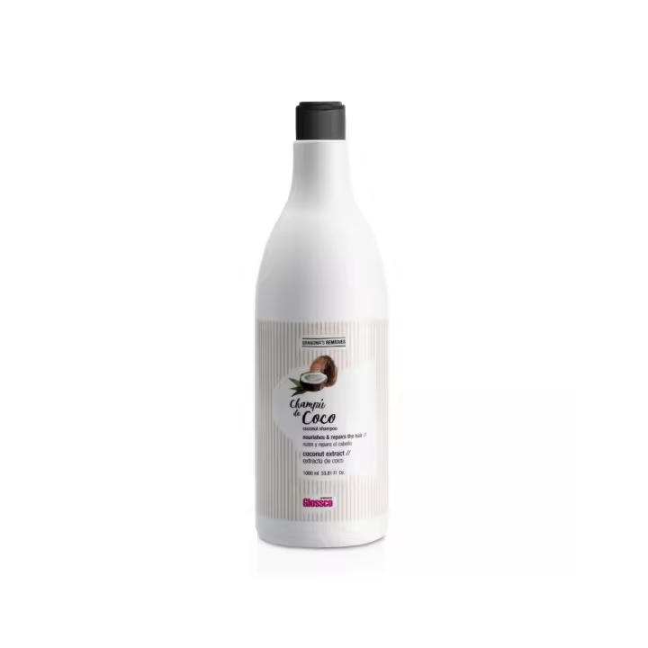Glossco Professional Glossco Champú Hidratante Coco 1000ml - Repara y Brilla Cabello - 1