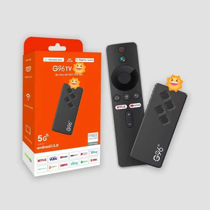 Decodificador de TV G96 4K HD de Doble banda con Bluetooth, Voz, WiFi, Allwinner Q2tvbox - 1