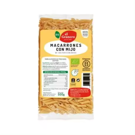 Macarrones con Mijo Bio 500g El Granero Integral - 1