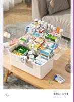 Caja De Medicamentos Grande Capacidad Multi Capa Caja De Almacenamiento Para El Hogar Kit De Primeros Auxilios Portátil Caja Médica Ecológica - details 11