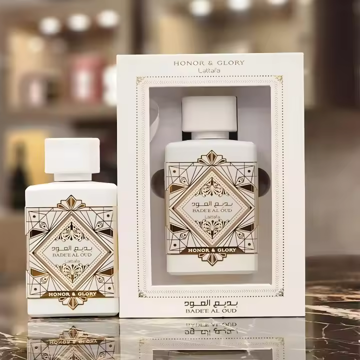 Lattafa Badee Al Oud Honor & Glory Eau de Parfum 100 ml – Unisex Luxury Fragrance with Spicy, Gourmand & Woody Notes - 1