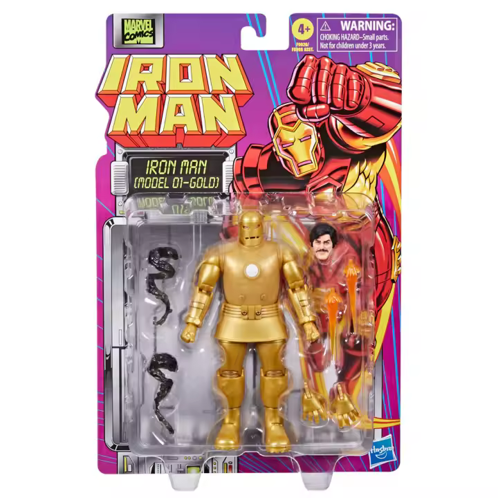 Figura Iron Man Model 01-Gold Iron Man Marvel 15cmFigura  Coleccionable - Idea de Regalo- Mercancia Oficial - Juguetes para Niños y Adultos - Movies Fans - Muñeco para Coleccionistas y Exposición - 1