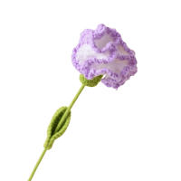 Carnación Tejida a Mano En Algodón Elegante Y Detallada Para Regalo De Aniversario O Día De La Madre Flores Artificiales Aestéticas - details 5