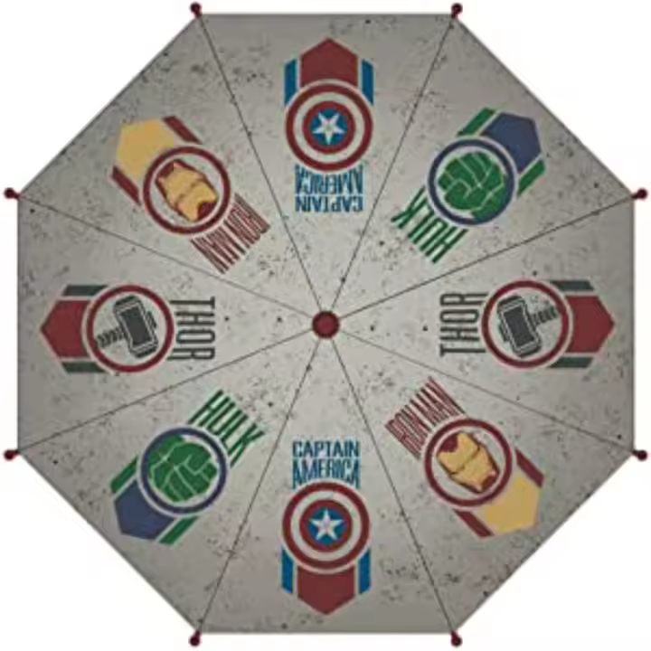 Paraguas Avengers 72562 Gris Junior | Diámetro 74 Cm | Cierre con Corchete - 1