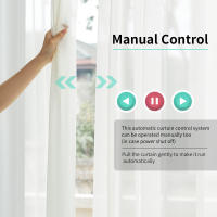 Motor De Cortina Inteligente Tuya WiFi / ZigBee Con Control Remoto RF Alexa Echo Google Assistant 225MM Sistema Automático Para Cortinas - details 1