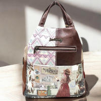 Mochila Antirrobo Sweet Candy, Chequia, Nueva Colección Viajes, C-261-01 - 26x30x12 cm,  Estilo, Seguridad y Comodidad  Cierre de Cremallera, Bolsillo Frontal  Diseño Encantador  Piel Sintética PU/Poliéster - details 0