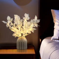 Rama De Pera Artificial Con Luz LED Para Manualidades DIY Decoración De Flores Para Fiesta De Boda Y Festivales - details 7