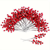 Decoración De Navidad Ramas De Uva Roja Y Estambul De Cerezo Para Decoración De Hogar Regalo De Año Nuevo Boda Accesorio De Flores - details 2