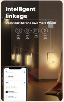Lámpara De Pared Inteligente LED WiFi Tuya Con Sensor De Movimiento PIR Luz Nocturna Blanca Cálida Y RGB Control Remoto Por App Compatible Con Alexa Y Google Home - details 5