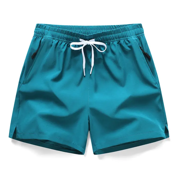 Shorts De Deporte Para Hombres Verano Corte Casual De Seda Helada Alta Calidad Ligero Secado Rápido Fitness Talla Grande 3/4 - 1