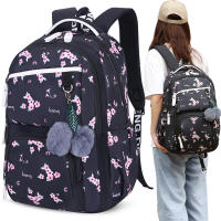 Mochipa Escolar para Mujer (negra) -Mochipa de alta calidad para estudio y viaje, ideal para Mujeres jóvenes y adultas, color Negro (Las bolas de pelo se Dan al azar.) - details 0