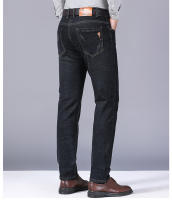 Nuevos 2024 Pantalones De Jean Elásticos Clásicos Para Hombre En Negro Y Azul Estilo Casual Slim Brand Denim Trajes De Negocios - details 10