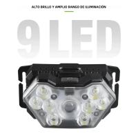 Linterna Frontal LED Recargable USB 2000 Lumen Con Sensor De Movimiento Impermeable Para Camping Y Pesca Luz De Mano Exterior - details 0