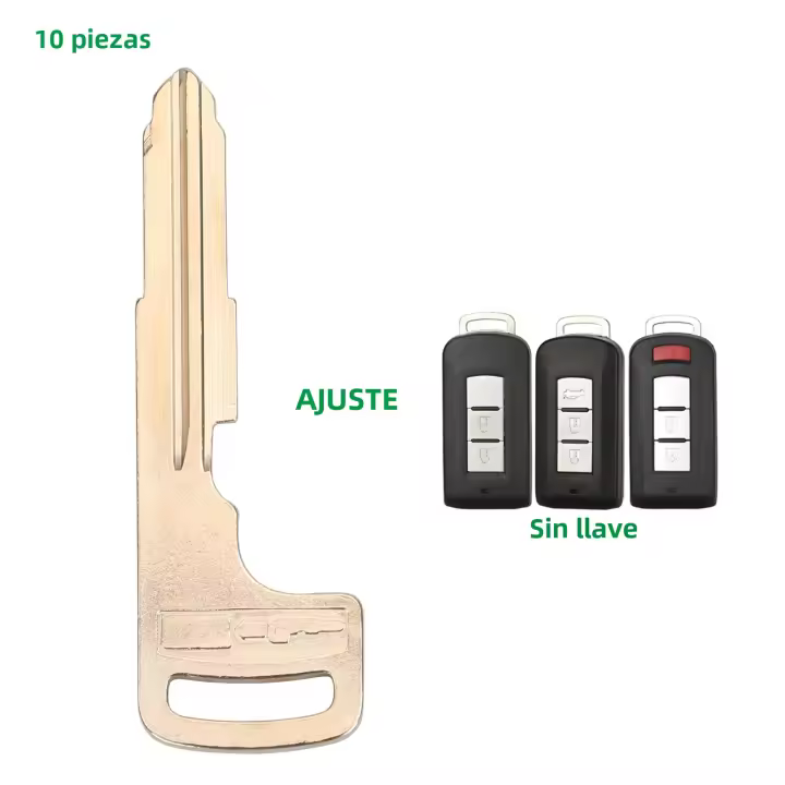 Jingyuqin 10pcs Llave Remota Para Coche Hoja De Control Para Mitsubishi Lancer Outlander ASX Montero L200 Pajero Sport Mirage RVR Material ABS - 1
