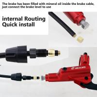 ZOOM HB876 Freno De Disco Hidráulico Para MTB 4 Pistones Cableado Interno Compatibilidad XC AM DH Longitudes 950/1850mm - details 9