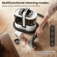 Teendow C7 MAX, Aspiradoras en seco y húmedo, Versión a vapor, Modos de limpieza multifuncionales, Doble depósito de agua extraíble de 1600ml/1500ml, Potencia de succión de 16kPa, Vapor ≥100°C - details 0
