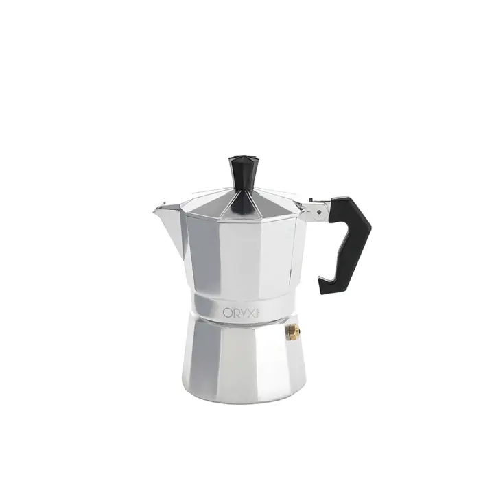 ORYX Cafetera de Aluminio 2 Tazas (100 ml) Clásica, Cafetera Italiana, Café Casero - 1