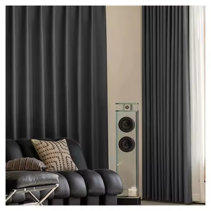 Cortinas De Bloqueo Total Para Dormitorio Y Sala De Estar Aislantes De Calor Gruesas No Translúcidas Protectoras Solar - 1