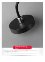 Lámpara Colgante Pequeña LED 7W Ajustable Para Dormitorio Y Sala De Estar Metal No Incluye Bombillas Certificación Ce Precio Por Pieza - details 12