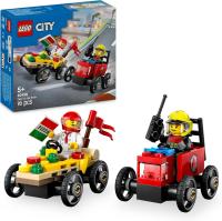 Lego 60458 Pack de coches de carrera: Pizza vs Camion de bomberos Lego City - details 0