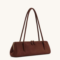 Bolso De Hombro De Cuero Suave Para Mujer Lujo Retro Francés Bolso De Armpita Casual Bolso De Baguette Material De Falso Cuero - details 4