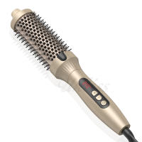 Cepillo Térmico De 1.5 Pulgadas Para Cabello Con 10 Temperaturas Cepillo Calentado Doble PTC De Cerámica Tourmalina Voluminizador Eléctrico Uso Seco Y Húmedo - details 0
